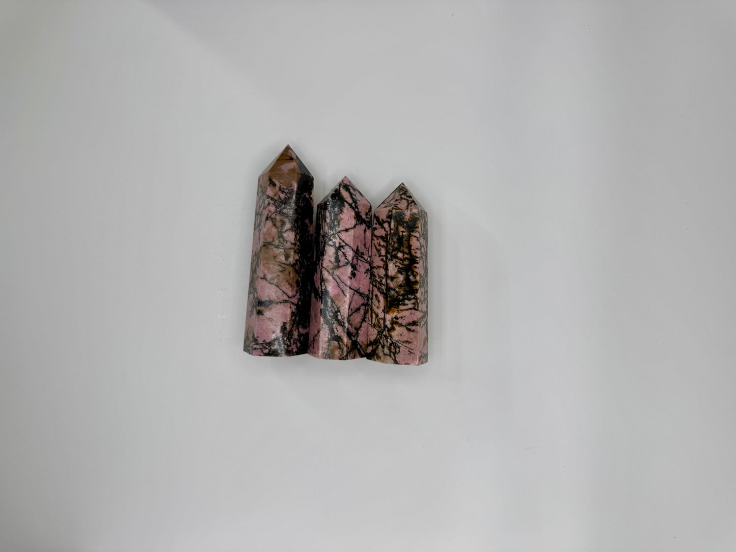 Rhodonite Crystal Tower – Compassion, Healing & Emotional Balance