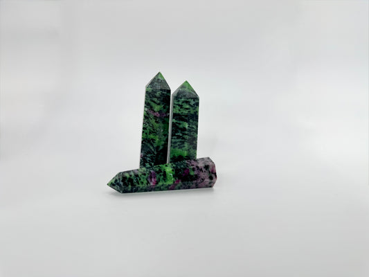 Ruby Zoisite Crystal Tower – Love, Vitality & Transformation