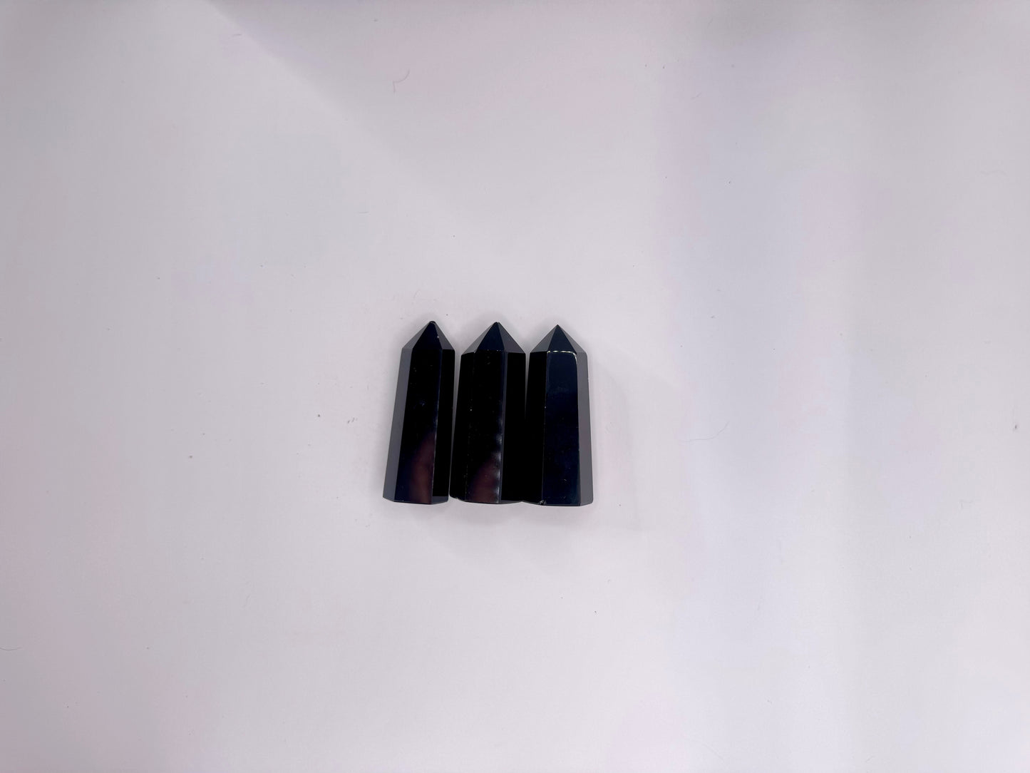Black Obsidian Mini Crystal Tower (Polished Point)