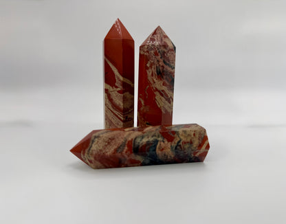 Red Jasper Crystal Tower – Strength, Stability & Grounding