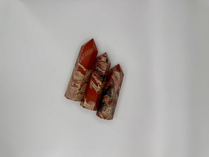 Red Jasper Crystal Tower – Strength, Stability & Grounding