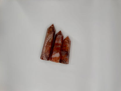 Red Hematoid Quartz Crystal Tower – Focus, Clarity & Grounding