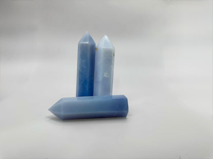 Blue Calcite Crystal Tower – Calm, Communication & Healing