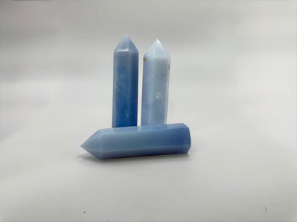 Blue Calcite Crystal Tower – Calm, Communication & Healing