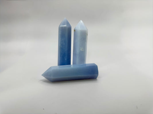 Blue Calcite Crystal Tower – Calm, Communication & Healing