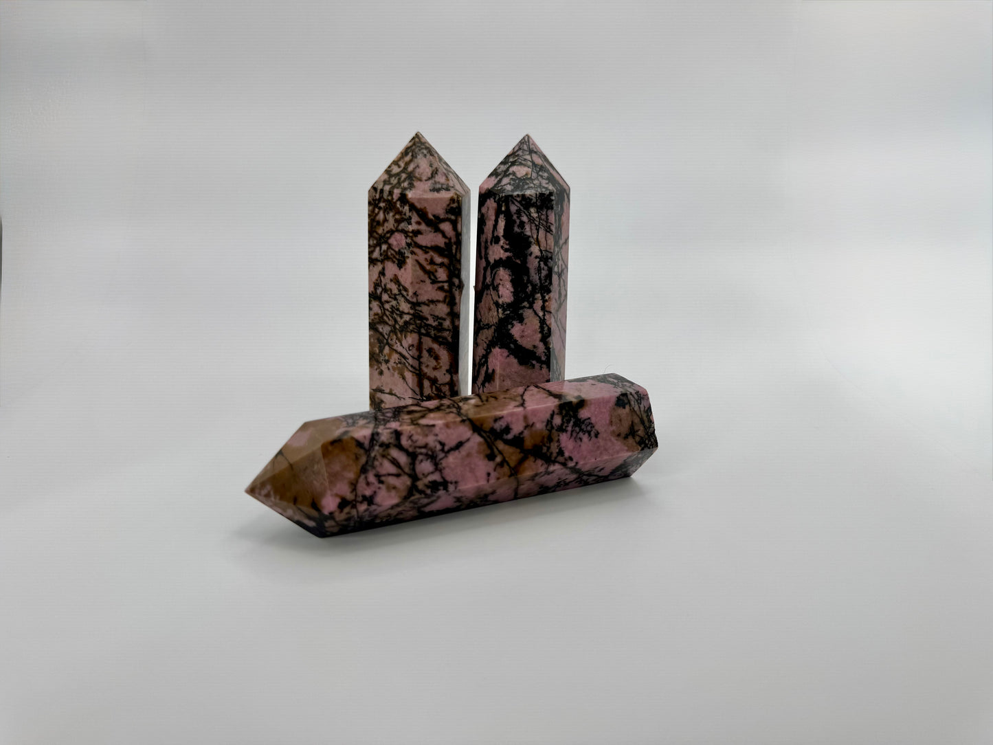Rhodonite Crystal Tower – Compassion, Healing & Emotional Balance