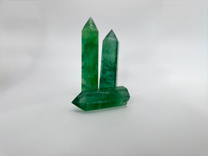Green Fluorite Crystal Tower – Clarity, Healing &amp; Focus