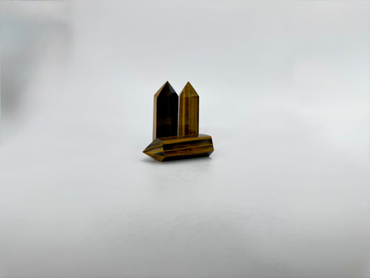 Mini Tiger’s Eye Crystal Tower – Courage, Protection & Confidence