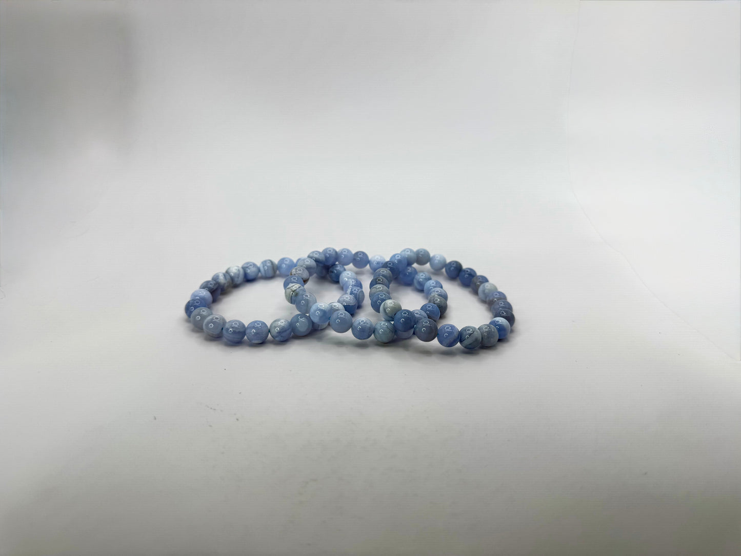 Blue Lace Agate Crystal Bracelet – Calming & Clarity