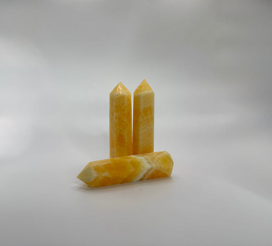 Yellow Calcite Crystal Tower – Confidence, Energy &amp; Jo