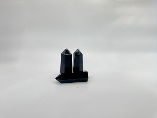 Black Obsidian Mini Crystal Tower (Polished Point)