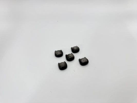 Black Obsidian Cat Carving